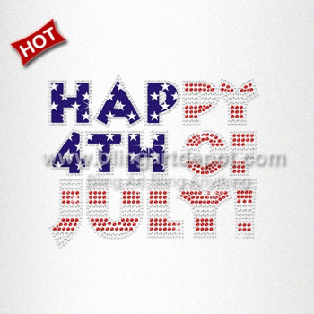 Rhinestone 4th of July Transfer for Cloth Decoration Rhinestone 4th of July Transfer for Cloth Decoration